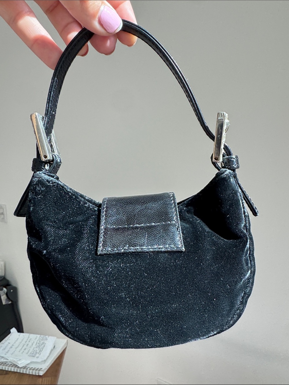 Vintage Fendi Mini Croissant RARE Authentic with COA - Picture 4 of 13